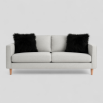 کاور کوسن خز مشکی یک رو 2 عددی (رنگبندی موجود) رویداسما roydasma