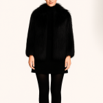 کت خز زنانه کوتاه مشکی سایز 32 تا 62 (رنگبندی موجود)