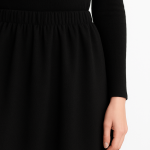 دامن مجلسی کلوش کوتاه مشکی سایز 32 تا 62 رویداسما roydasma سایز بزرگ موجود