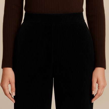 شلوار راسته مخمل کبریتی ریز پشت کش مشکی قد 100cm سایز 32 تا 62 (رنگبندی موجود) رویداسما roydasma سایز بزرگ موجود