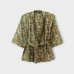 مانتو کیمونو جلوباز پلنگی کرپ نخ سایز 32 تا 62 رویداسما roydasma سایز بزرگ موجود