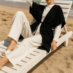 کاور مایو مشکی نخی ابروبادی گت دار سایز 32 تا 62 (رنگبندی موجود) رویداسما roydasma سایز بزرگ موجود