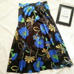 دامن ساتن گل شقایق سایز 32 تا 62