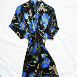 ربدوشامبر ساتن گل شقایق آستین سرخود سایز 32 تا 62