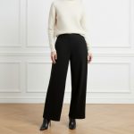 شلوار بگ فوتر پشت کش مشکی قد 100cm سایز 32 تا 62 رویداسما roydasma سایز بزرگ موجود