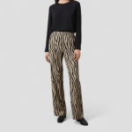 شلوار راسته زبرا پشت کش کرپ نخ قد 100cm سایز 32 تا 62 رویداسما roydasma سایز بزرگ موجود