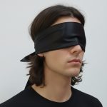 چشم بند سوپرایز گره ای ساتن مشکی رویداسما roydasma