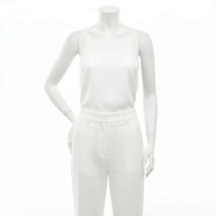 تاپ بندی کرپ مازاراتی سفید سایز 32 تا 62 (رنگبندی موجود) رویداسما roydasma سایز بزرگ موجود