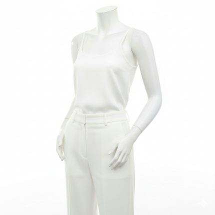 تاپ بندی کرپ مازاراتی سفید سایز 32 تا 62 (رنگبندی موجود) رویداسما roydasma سایز بزرگ موجود