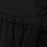 دامن کرپ نخ دودامنه مشکی سایز 32 تا 62 رویداسما roydasma سایز بزرگ موجود