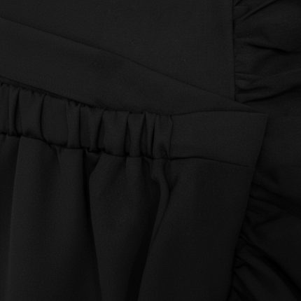 دامن کرپ نخ دودامنه مشکی سایز 32 تا 62 رویداسما roydasma سایز بزرگ موجود