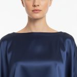 رویی مجلسی یک طرفه ساتن آبی نفتی (رنگبندی موجود) رویداسما roydasma سایز بزرگ موجود