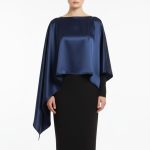 رویی مجلسی یک طرفه ساتن آبی نفتی (رنگبندی موجود) رویداسما roydasma سایز بزرگ موجود