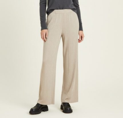 شلوار راسته کمرکش بافت کرم سایز 32 تا 62 رویداسما roydasma سایز بزرگ موجود