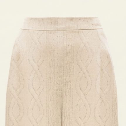 شلوار راسته پشت کش بافت کرم سایز 32 تا 62 رویداسما roydasma سایز بزرگ موجود