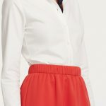 دامن کرپ کوتاه کمرکش قرمز سایز 32 تا 62 قد 45cm (رنگبندی موجود) رویداسما roydasma سایز بزرگ موجود