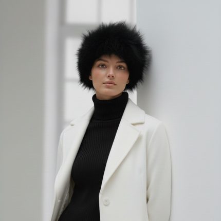 کلاه روسی خز پرزبلند مشکی (رنگبندی موجود) رویداسما roydasma