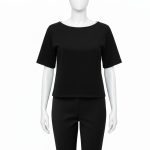 شومیز جیر مخمل سوئیت آستین تا آرنج مشکی سایز 32 تا 62 (رنگبندی موجود) رویداسما roydasma سایز بزرگ موجود