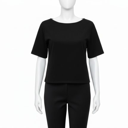 شومیز جیر مخمل سوئیت آستین تا آرنج مشکی سایز 32 تا 62 (رنگبندی موجود) رویداسما roydasma سایز بزرگ موجود